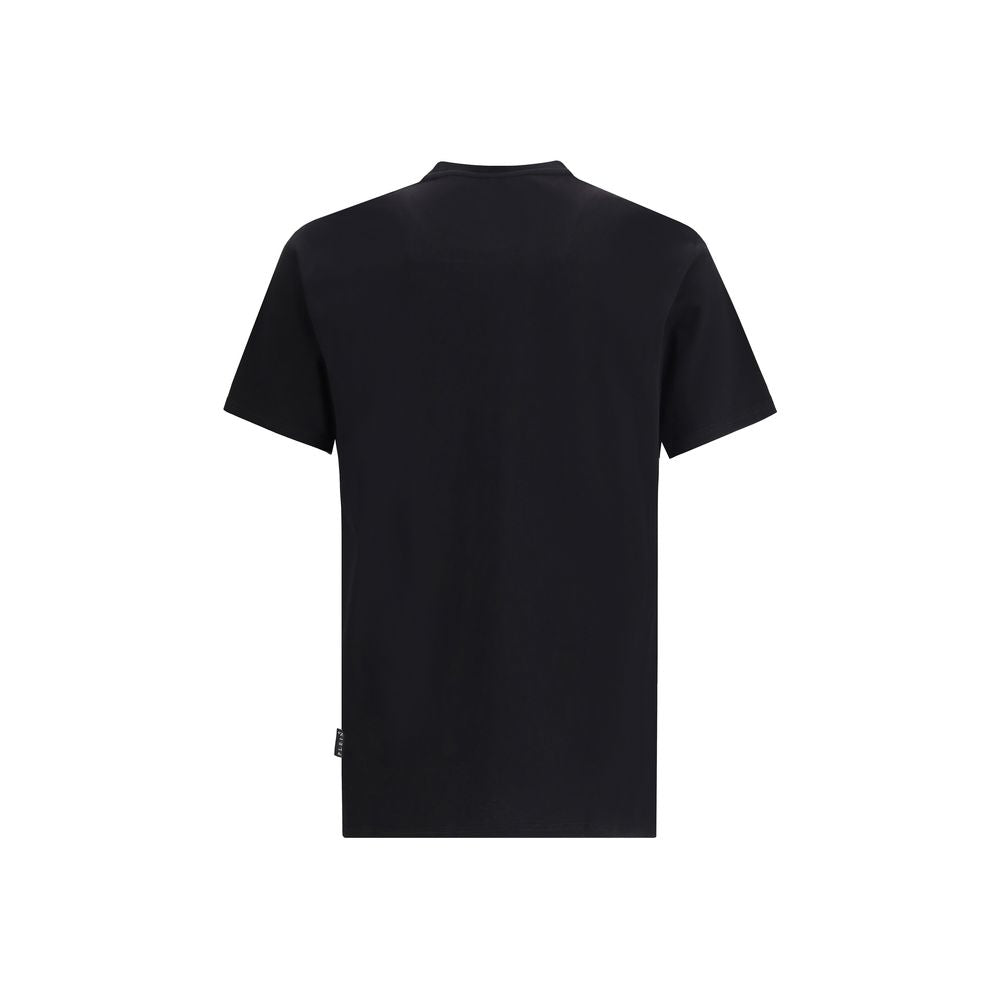 Philipp Plein Black Cotton T-Shirt