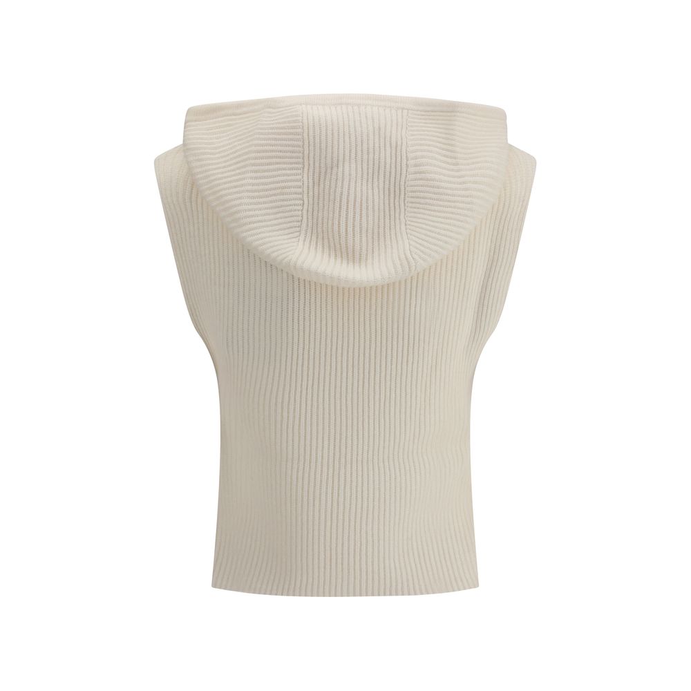 Max Mara White Wool Sweater