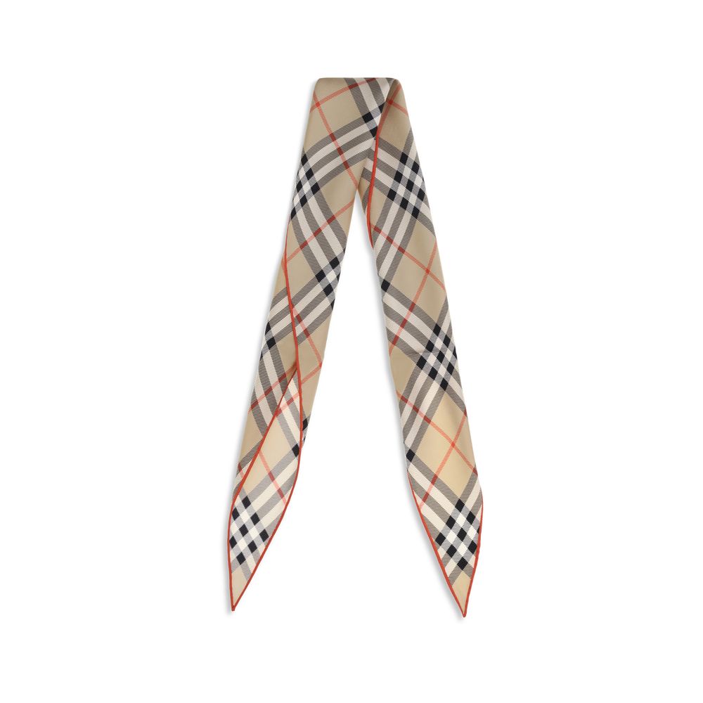 Burberry Beige Silk Scarf