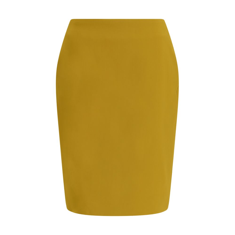 Saint Laurent Yellow Viscose Skirt