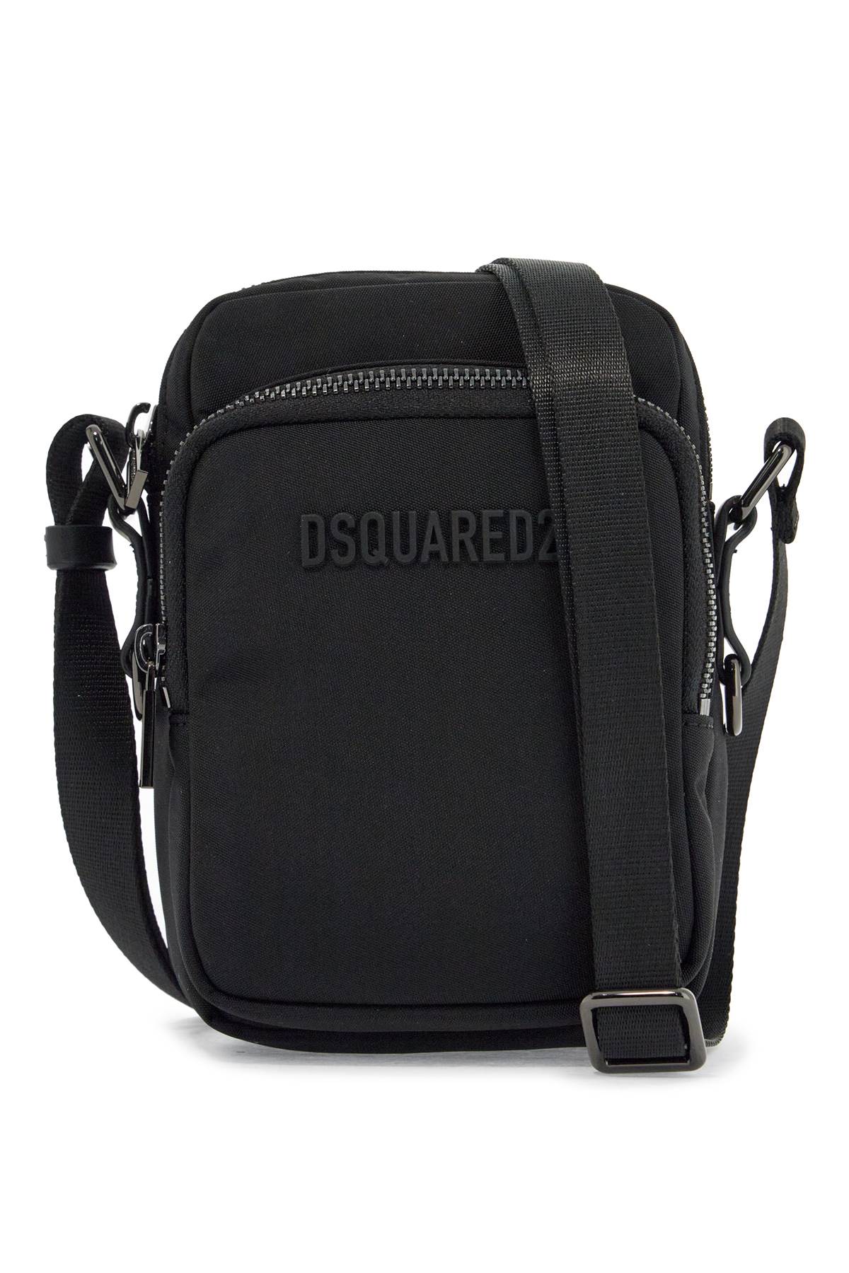 Черна минималистична чанта през рамо Dsquared2 от полиамид