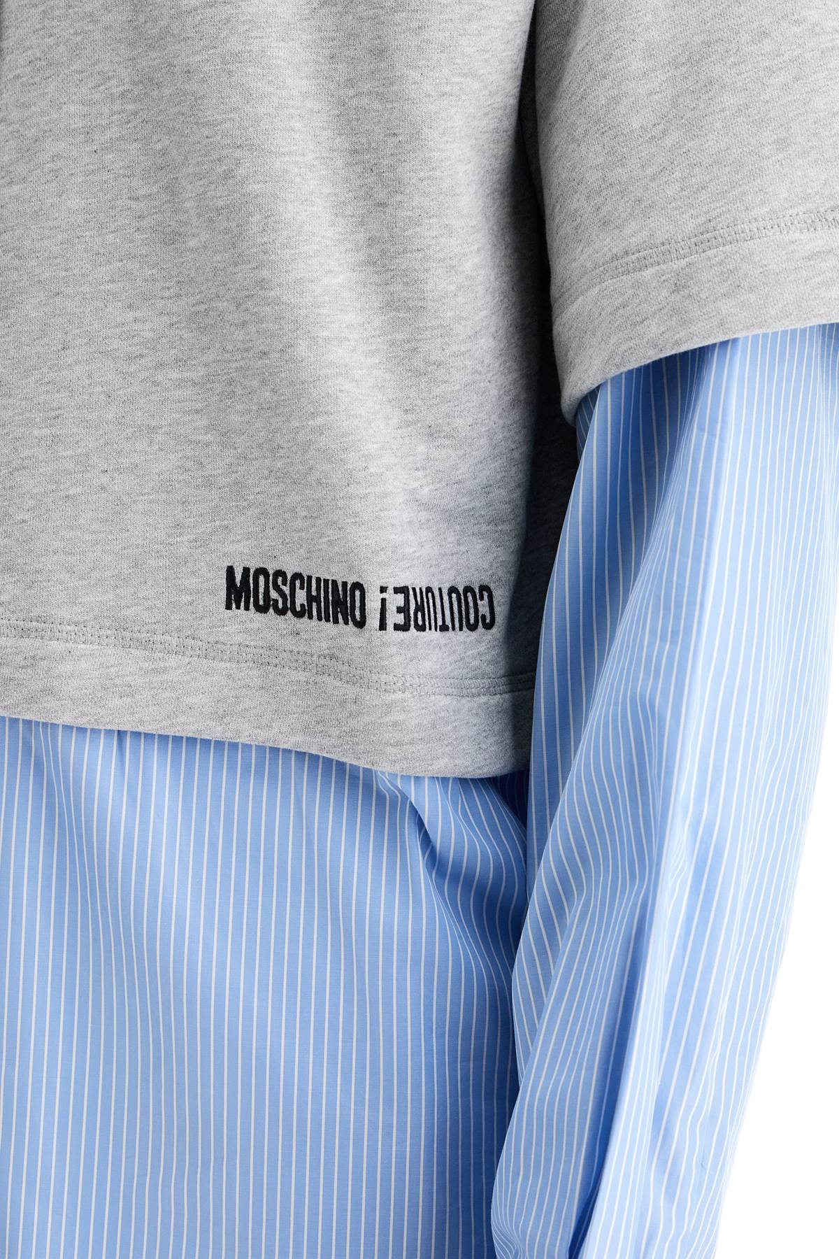Хибриден суитшърт Moschino с долна част от риза