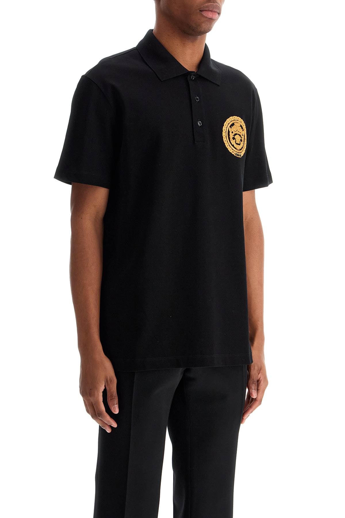 Поло риза с верижка Versace