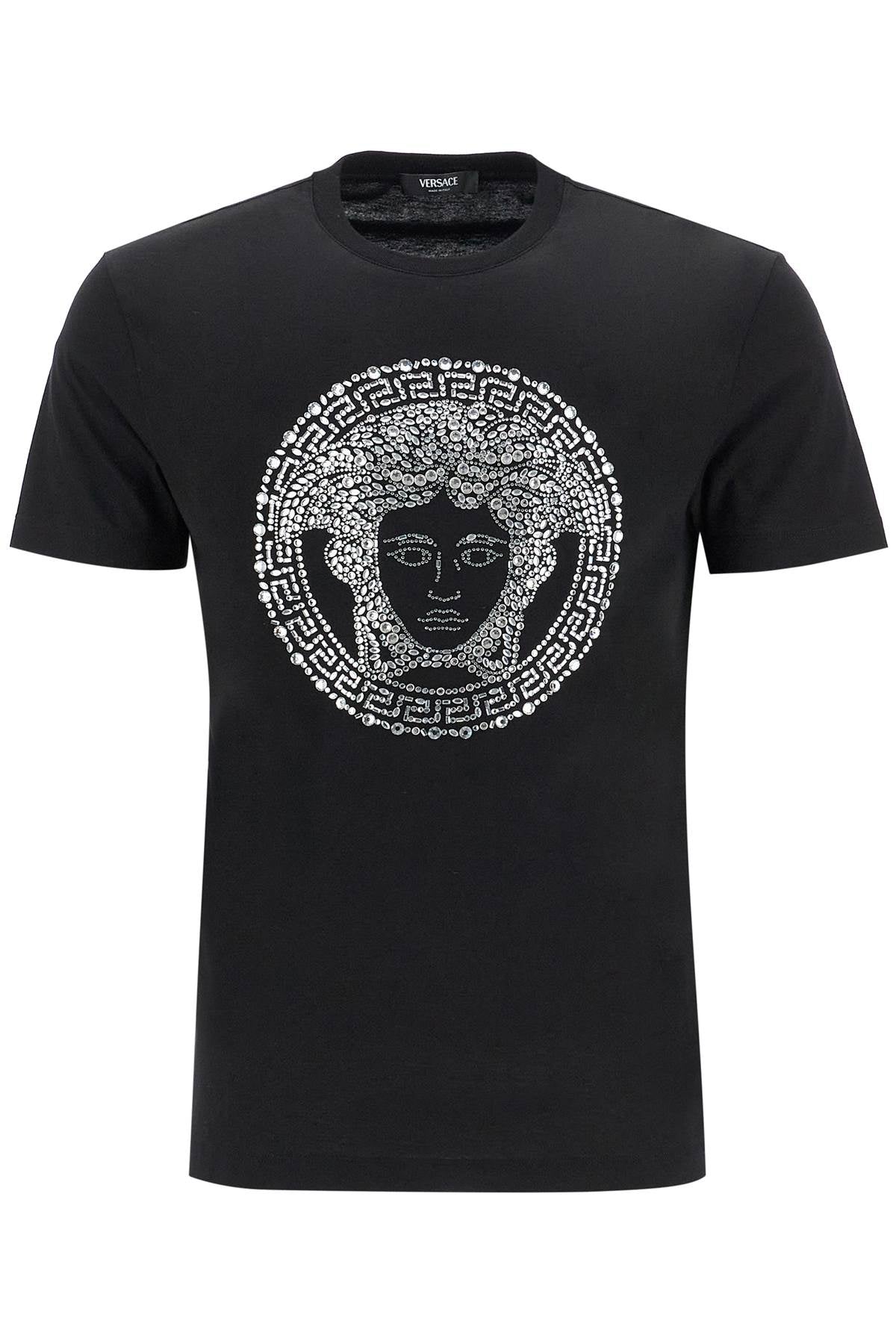 Versace Medusa кристално украсена тениска