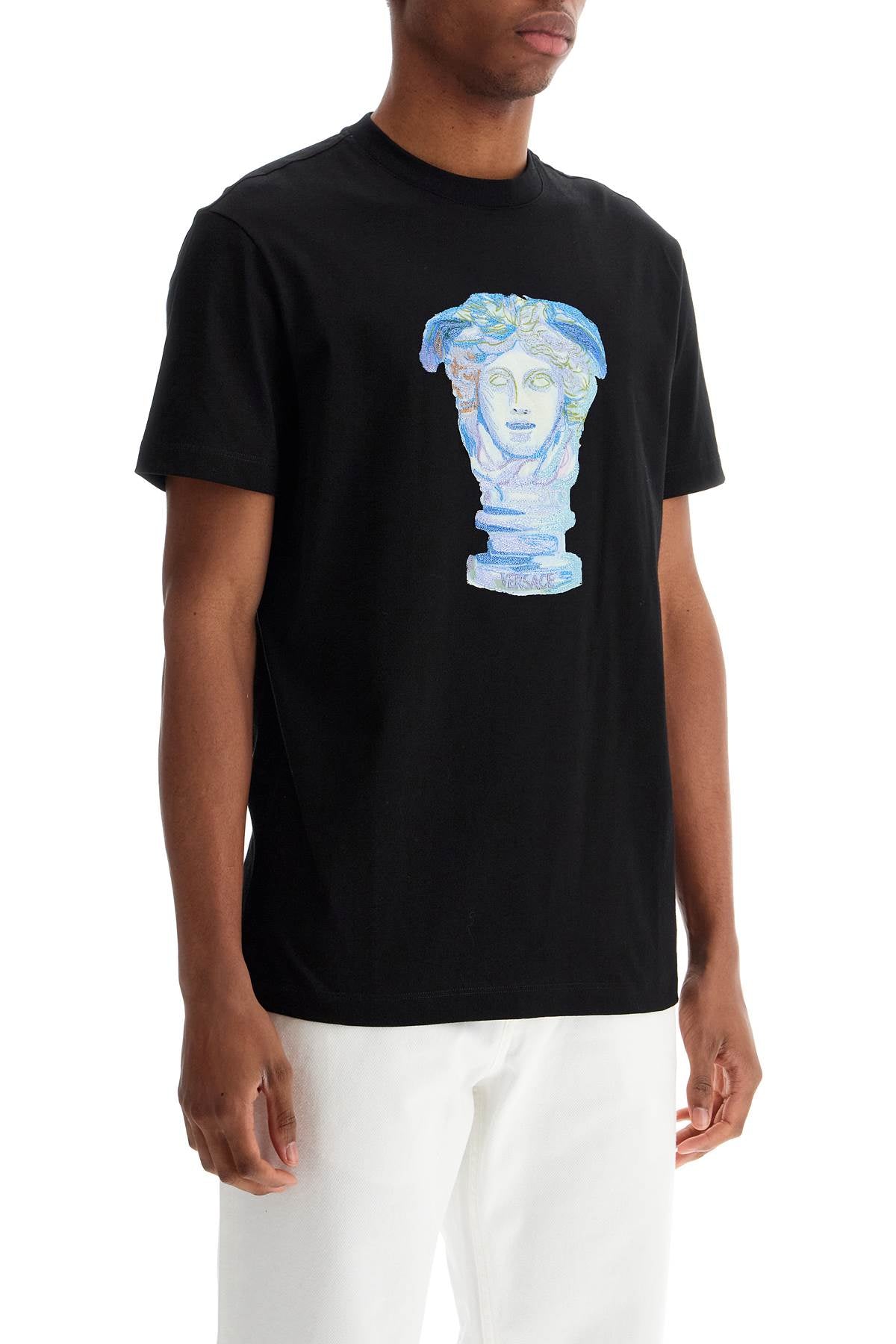 Бродирана тениска Versace „Медуза галерия“