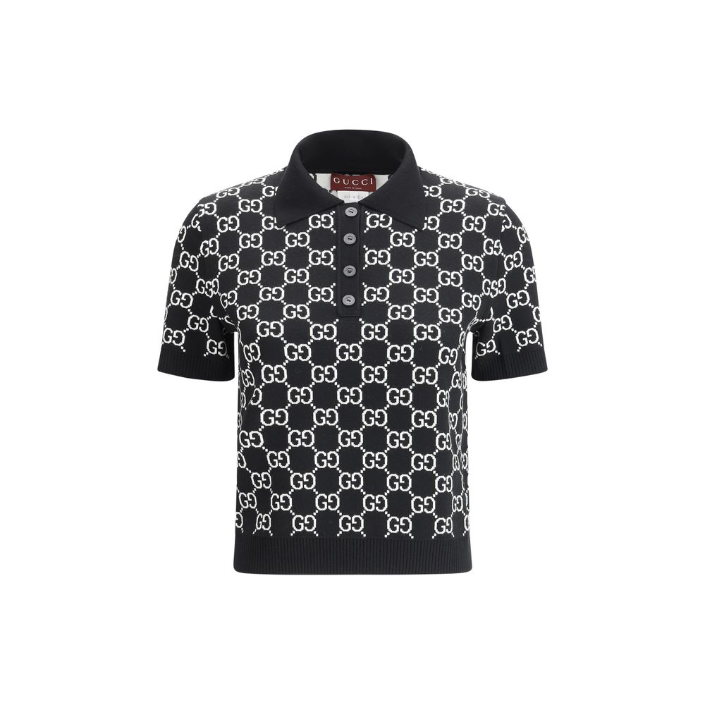Gucci Black Wool Pattern Shirt