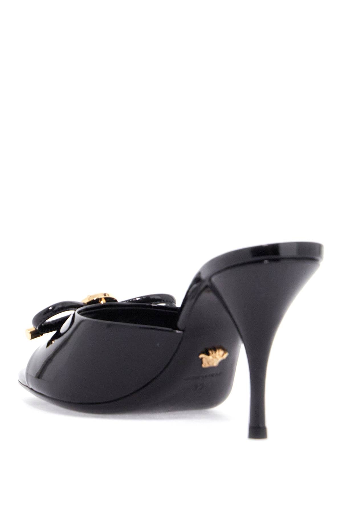 кожени лачени обувки Versace 'opera bow