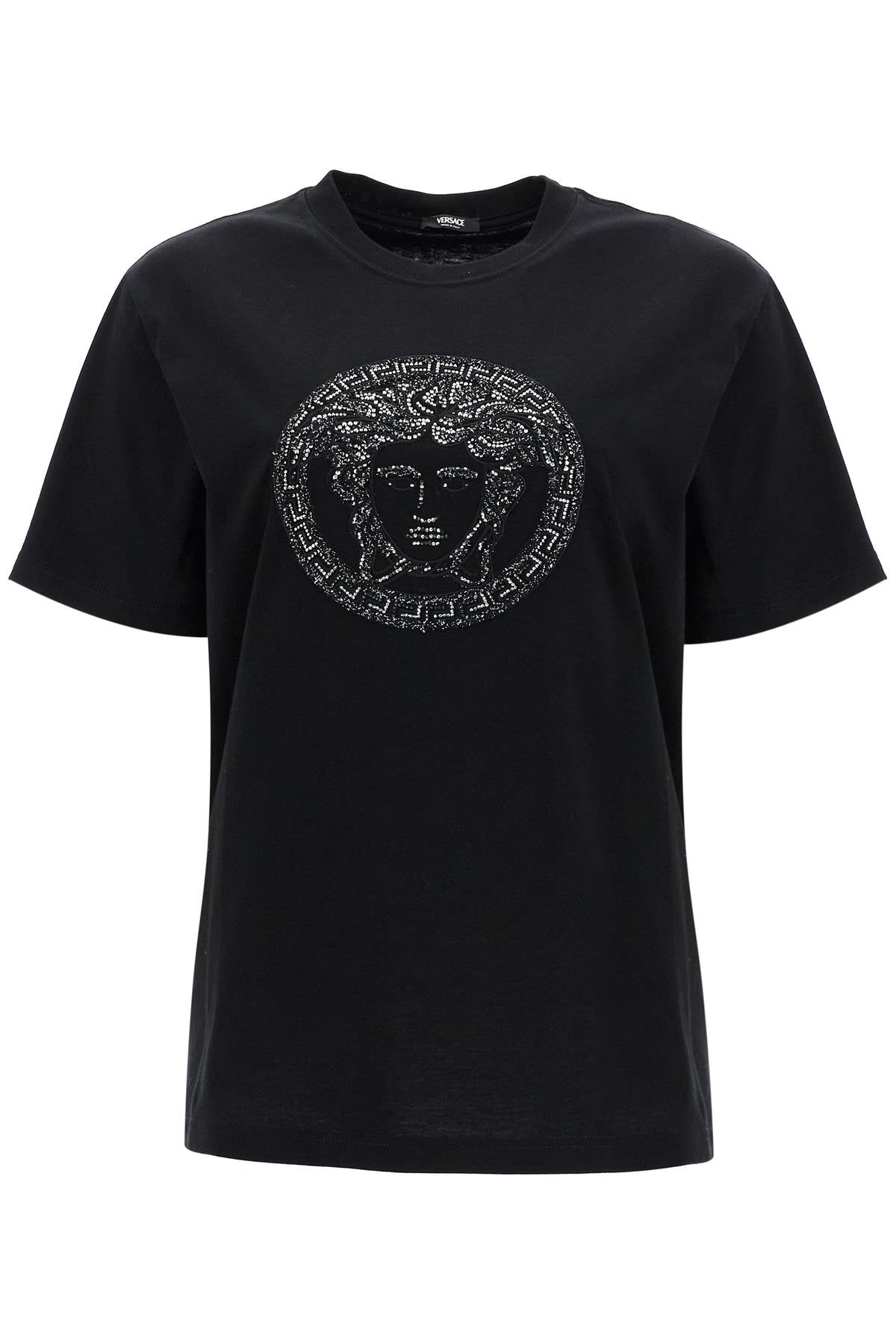 Бродирана тениска Versace с медуза