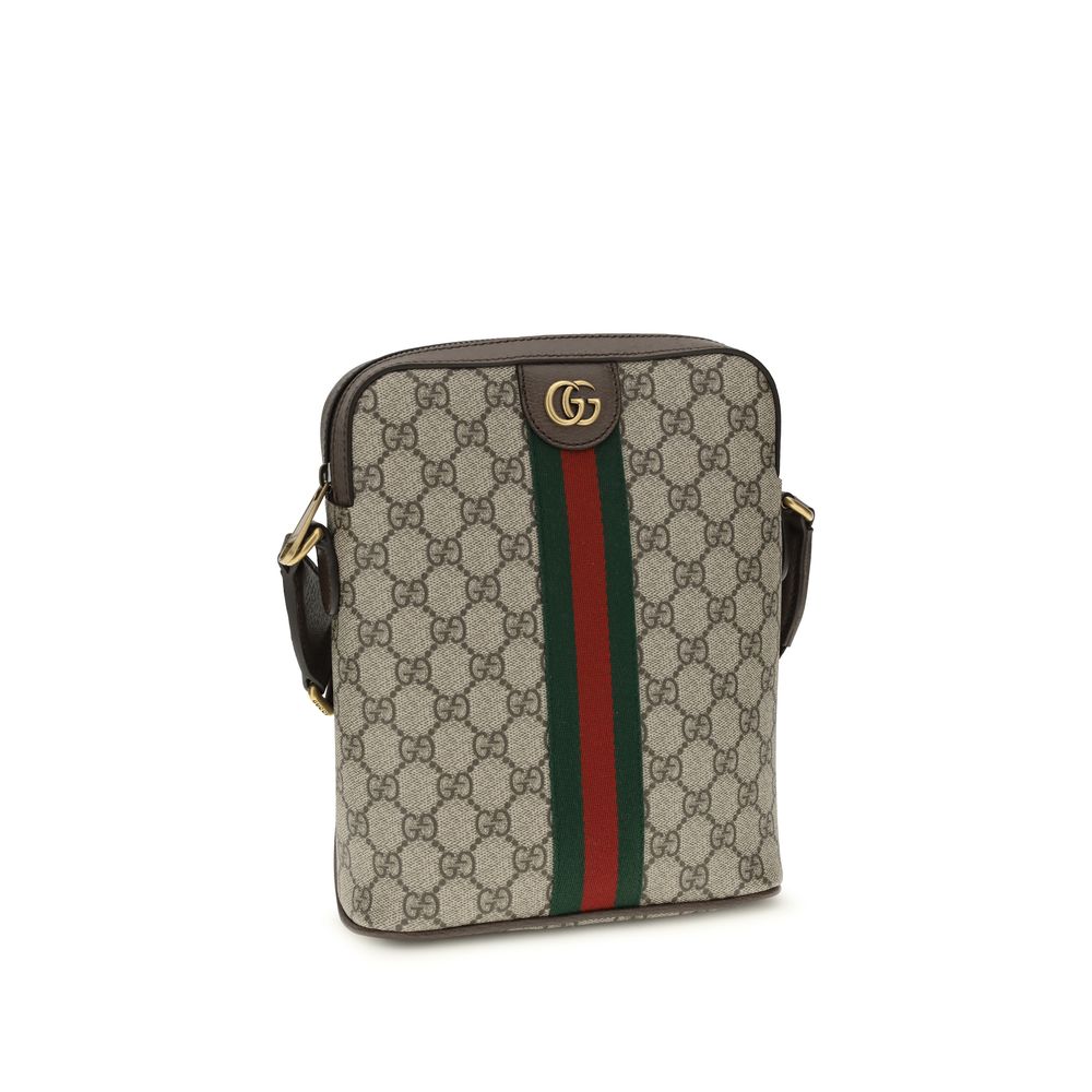 Чанта през рамо от многоцветен плат Gucci
