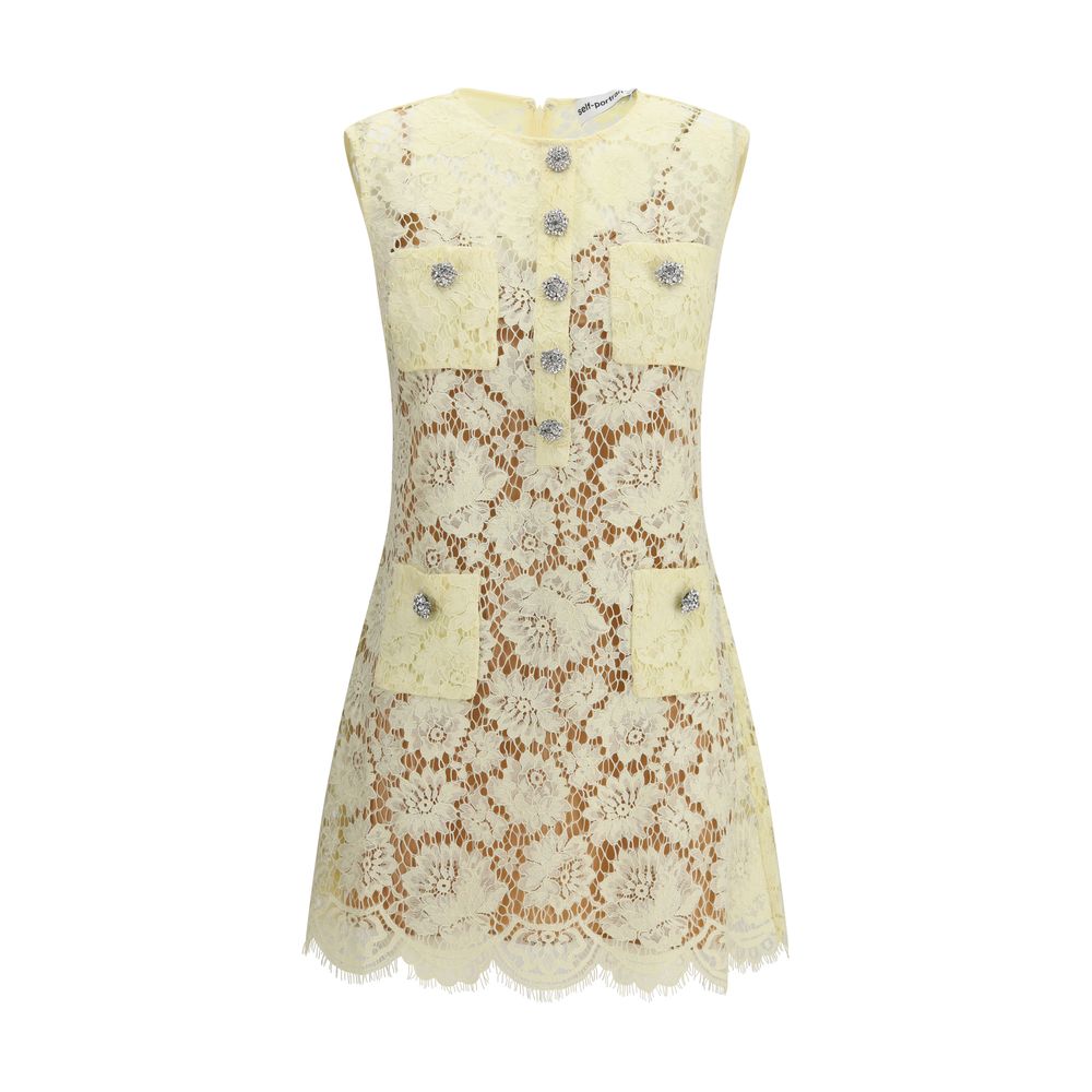 Ежедневна рокля от полиамид с двуцветен дизайн „Автопортрет“