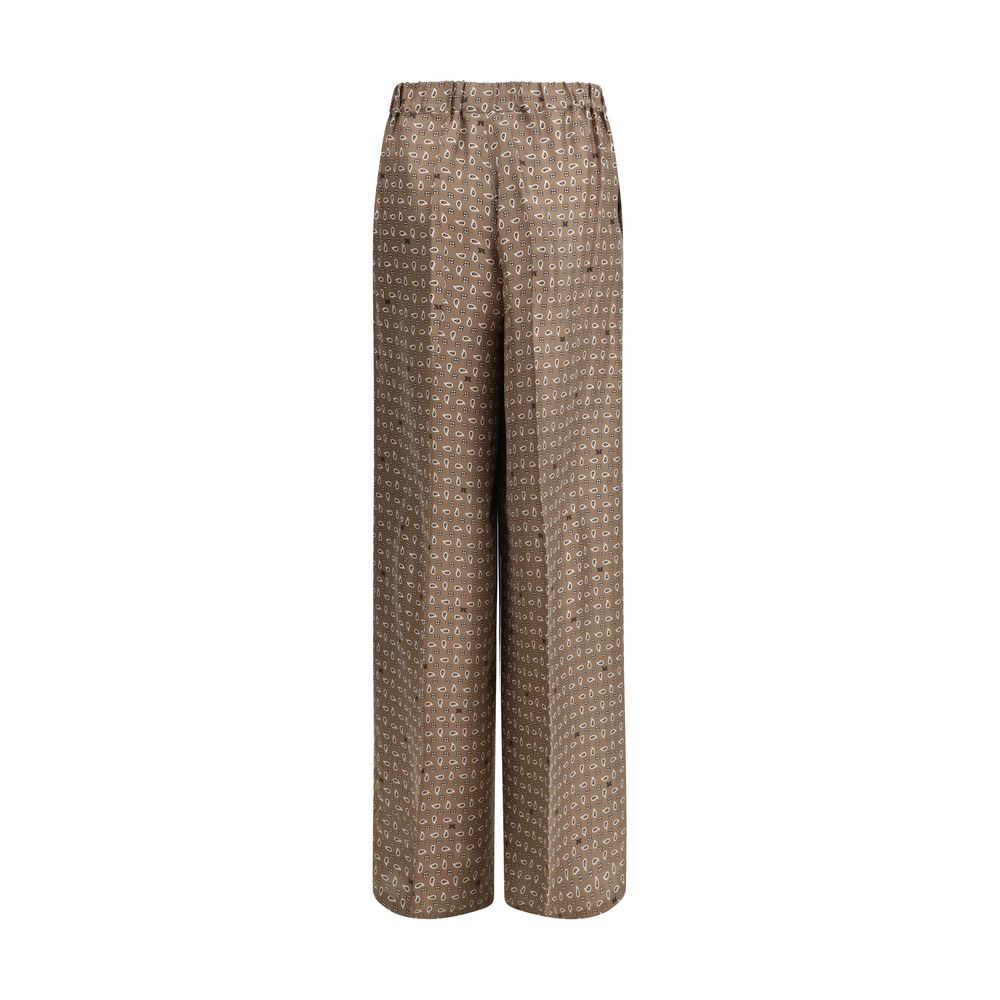 Max Mara Multicolor Silk Pants