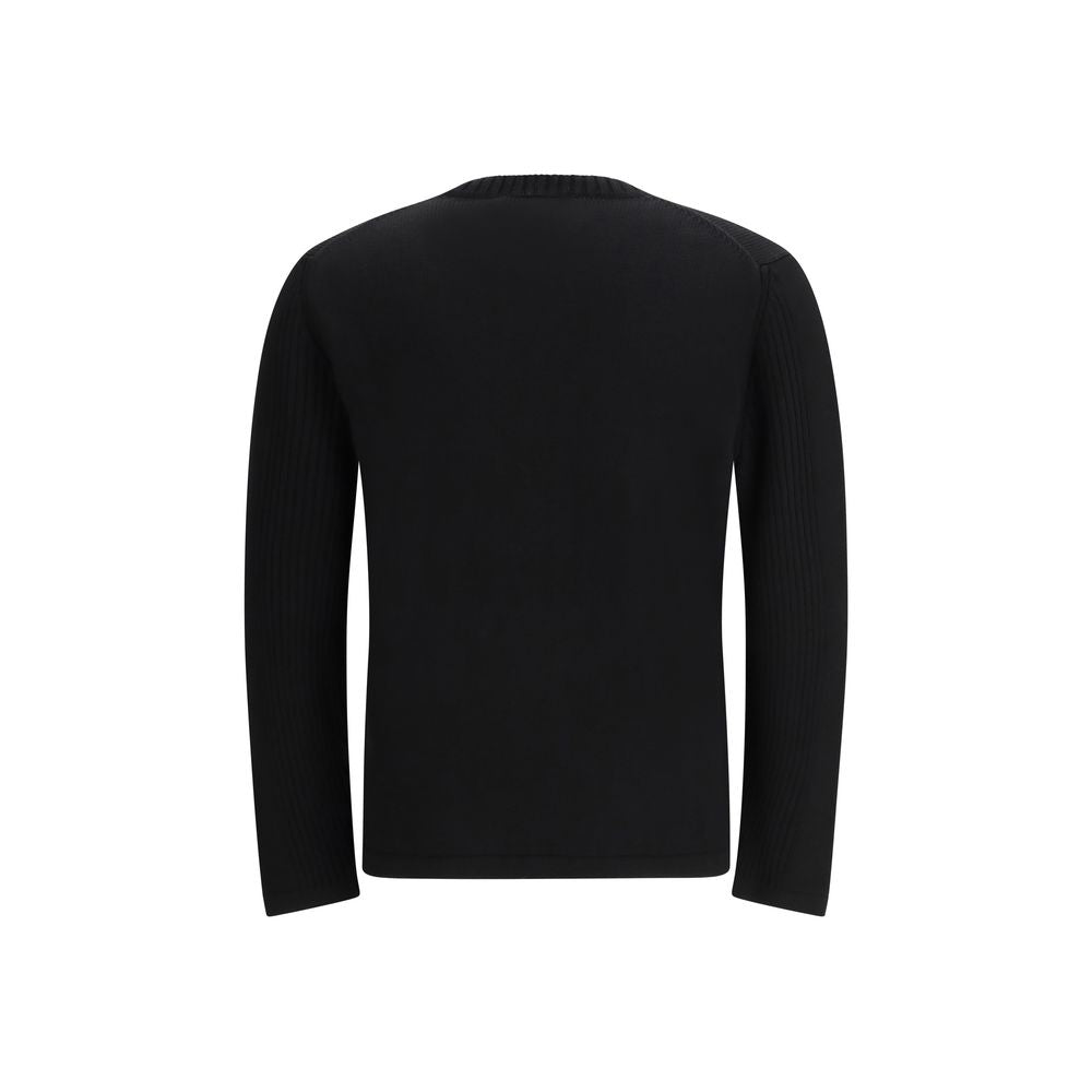 Prada Black Fleece Wool Sweatshirt