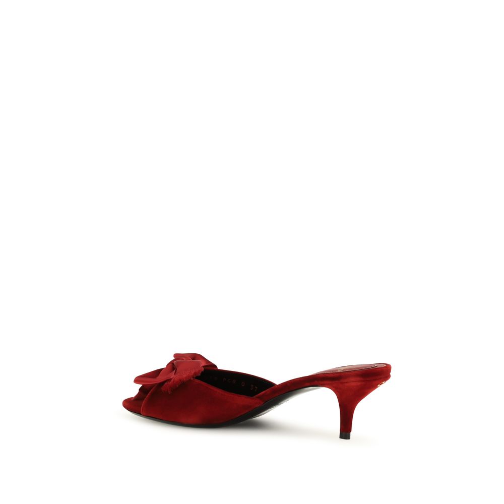Valentino Garavani Multicolor Calf Leather Bos Taurus Flat Sandals