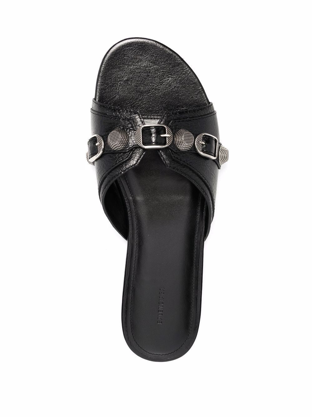 Кожени сандали Balenciaga Cagole