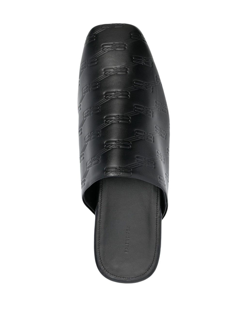 Кожени мулета с щамповано лого Balenciaga