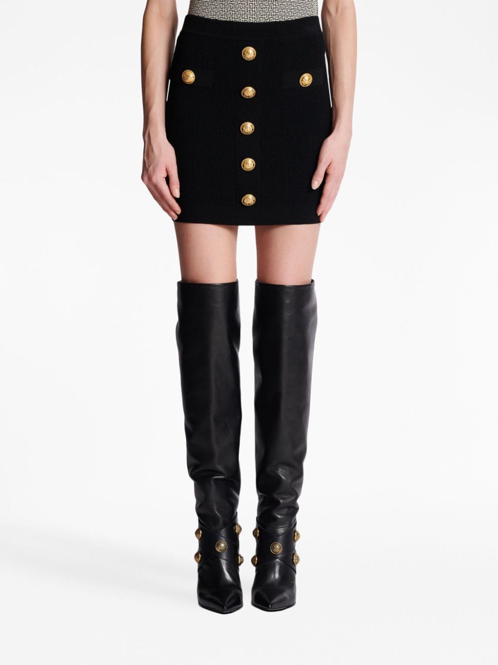 Поли Balmain черни