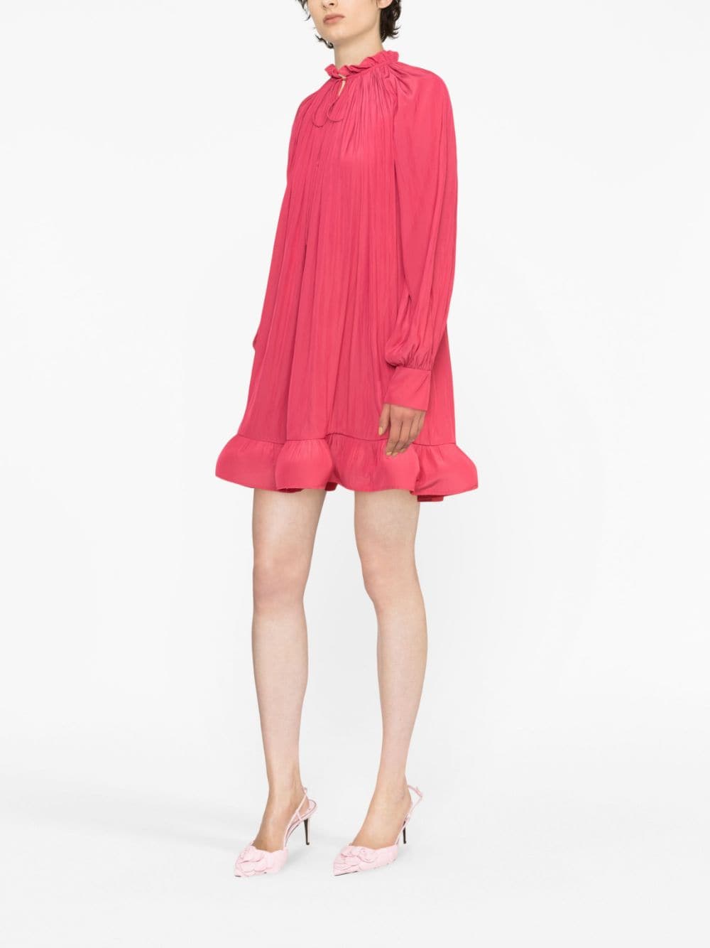 Рокли Lanvin в цвят фуксия