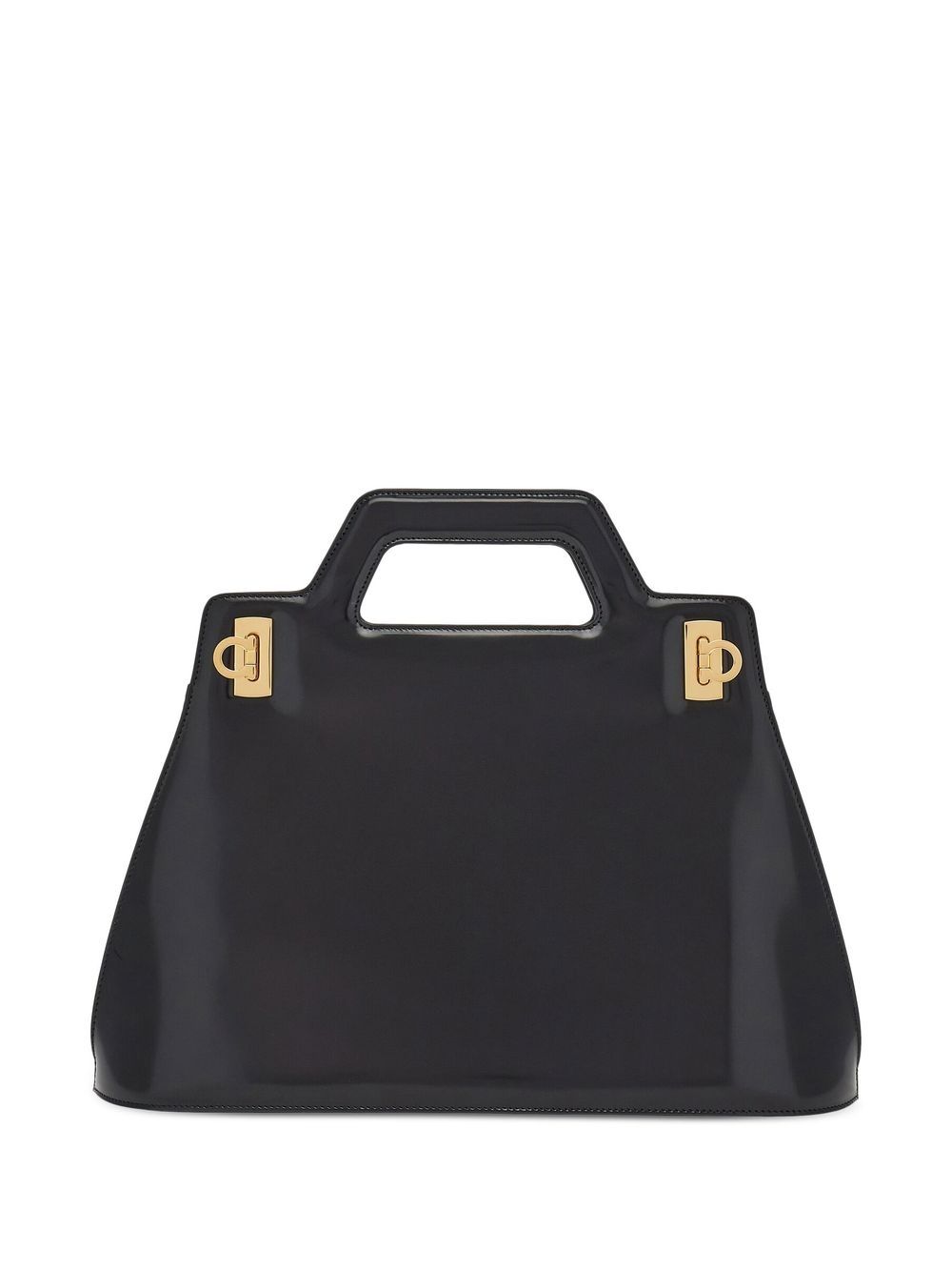 Кожена чанта Ferragamo с горна дръжка