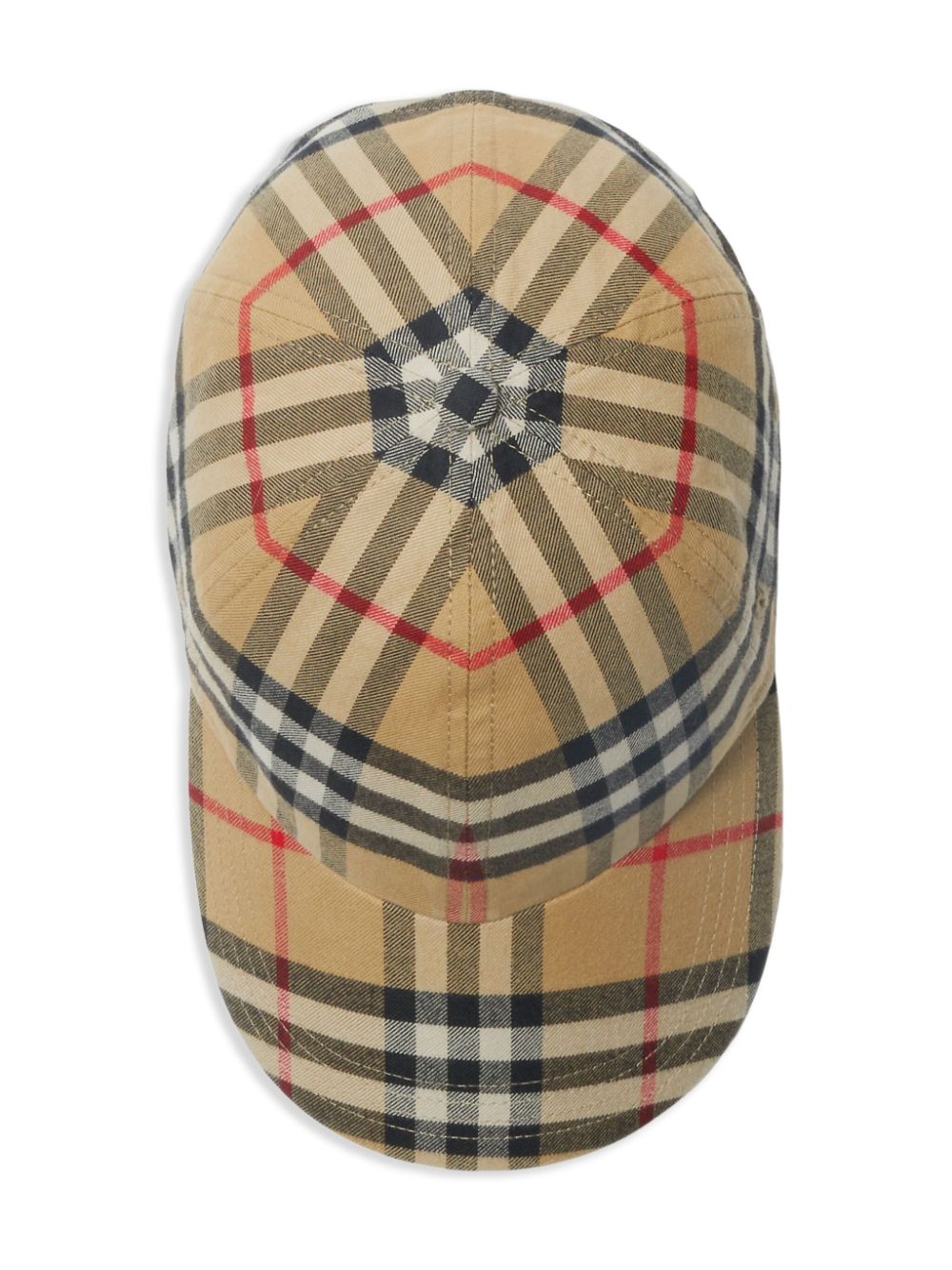 Карирана бейзболна шапка Burberry