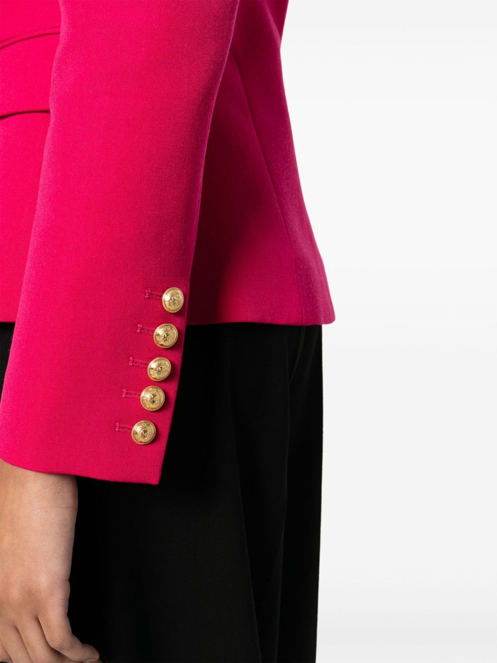 Якета Balmain в цвят фуксия