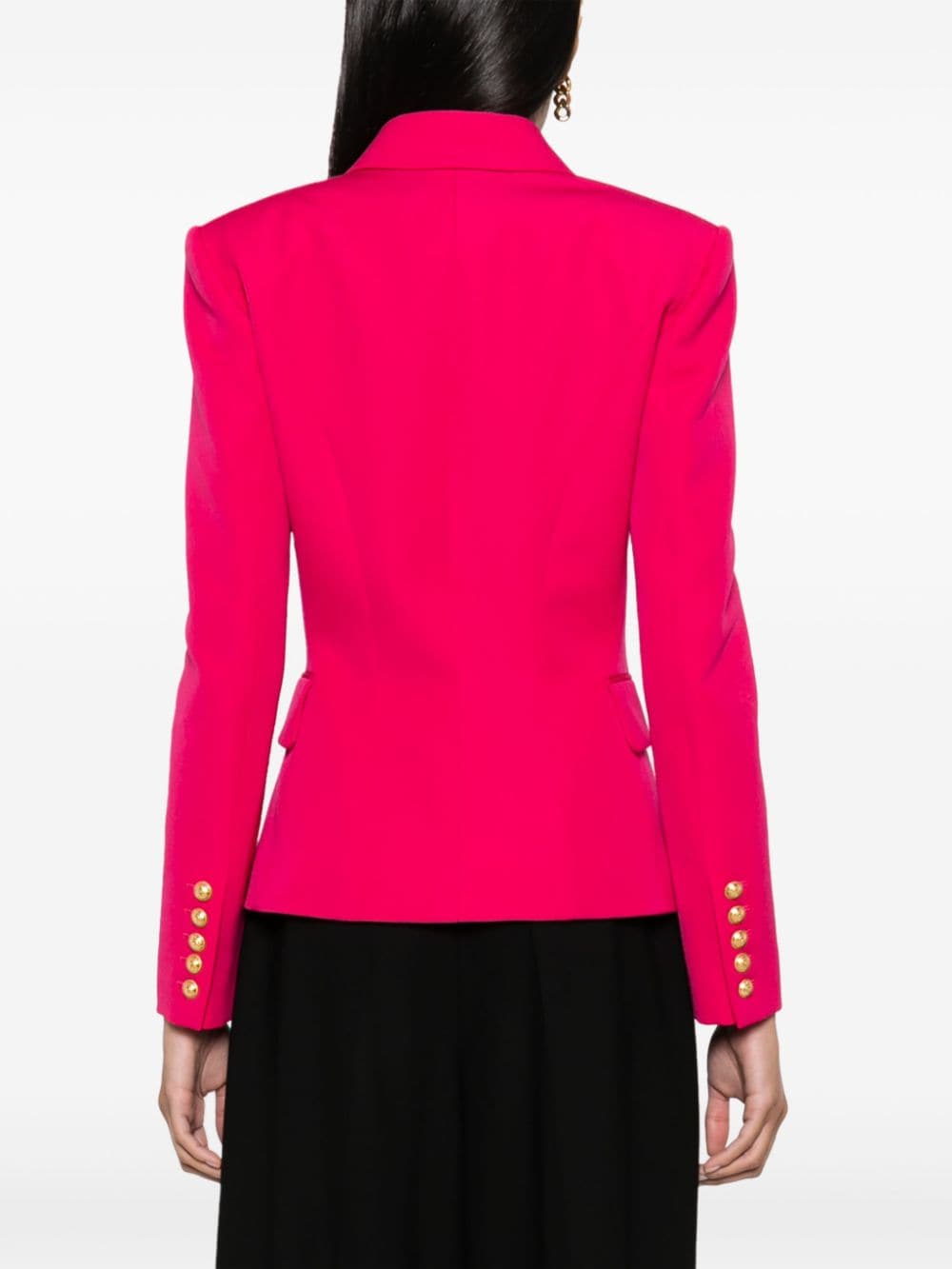 Якета Balmain в цвят фуксия