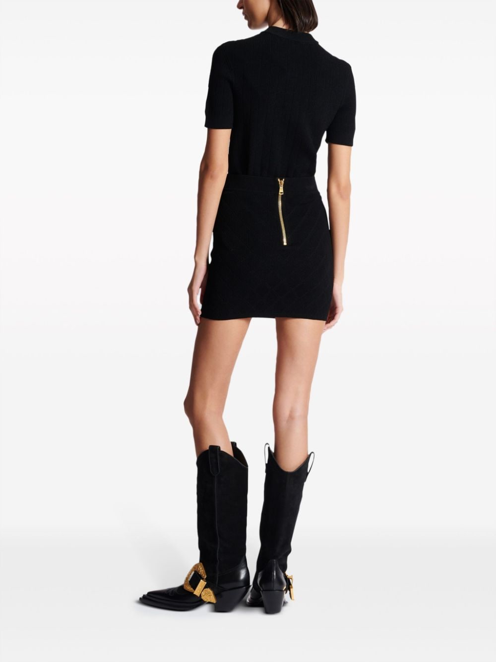 Поли Balmain черни