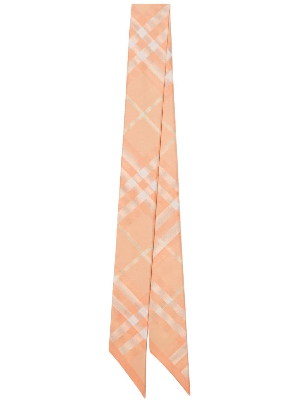 Копринен шал Burberry Skinny Check