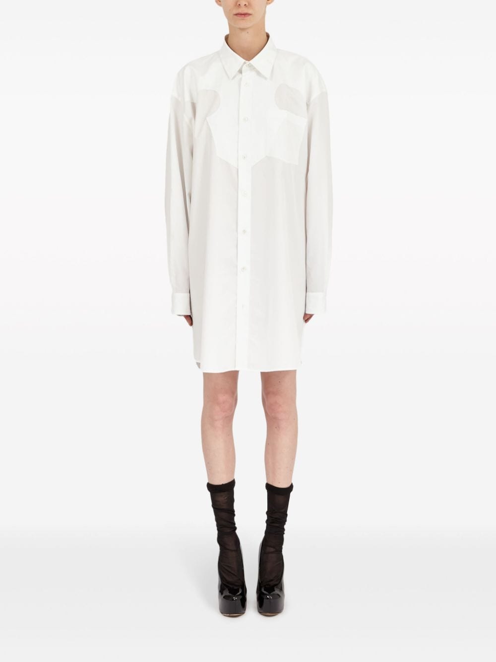 Ризи Maison Margiela бели