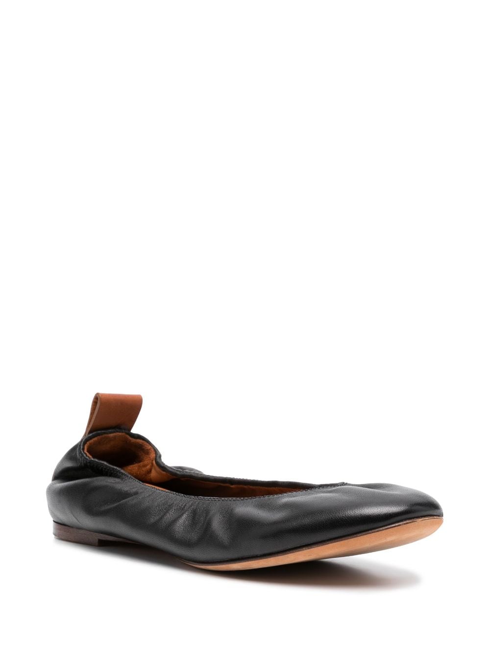Плоски обувки Lanvin Черни