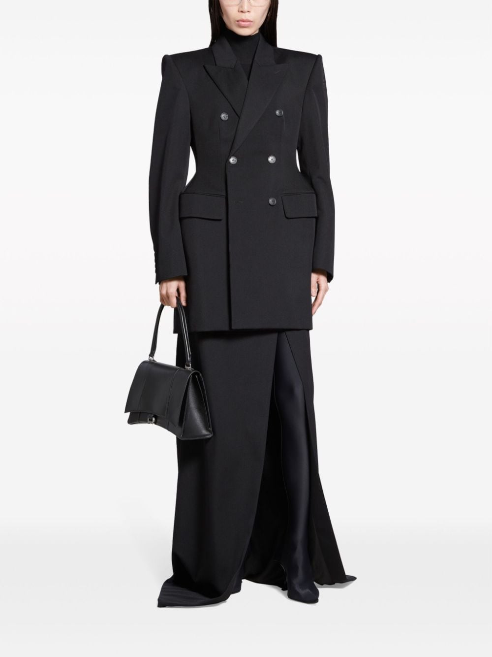 Двуредно блейзър Balenciaga Hourglass Virgin Wool