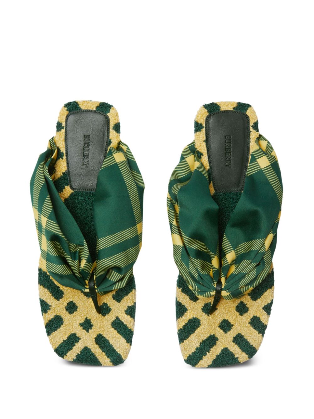Плоски чехли Burberry Check Pool