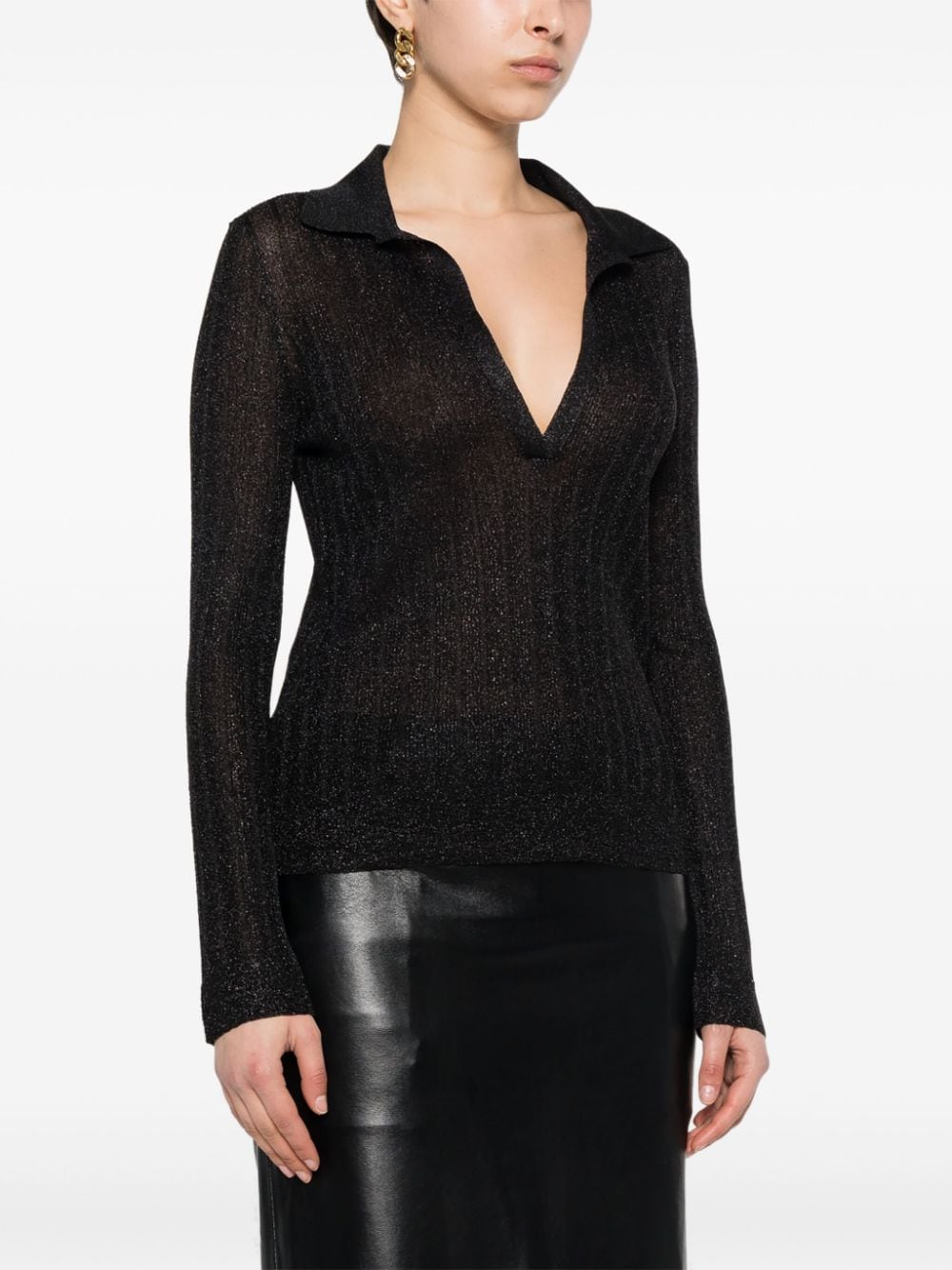 Тениски и поло блузи Tom Ford черни