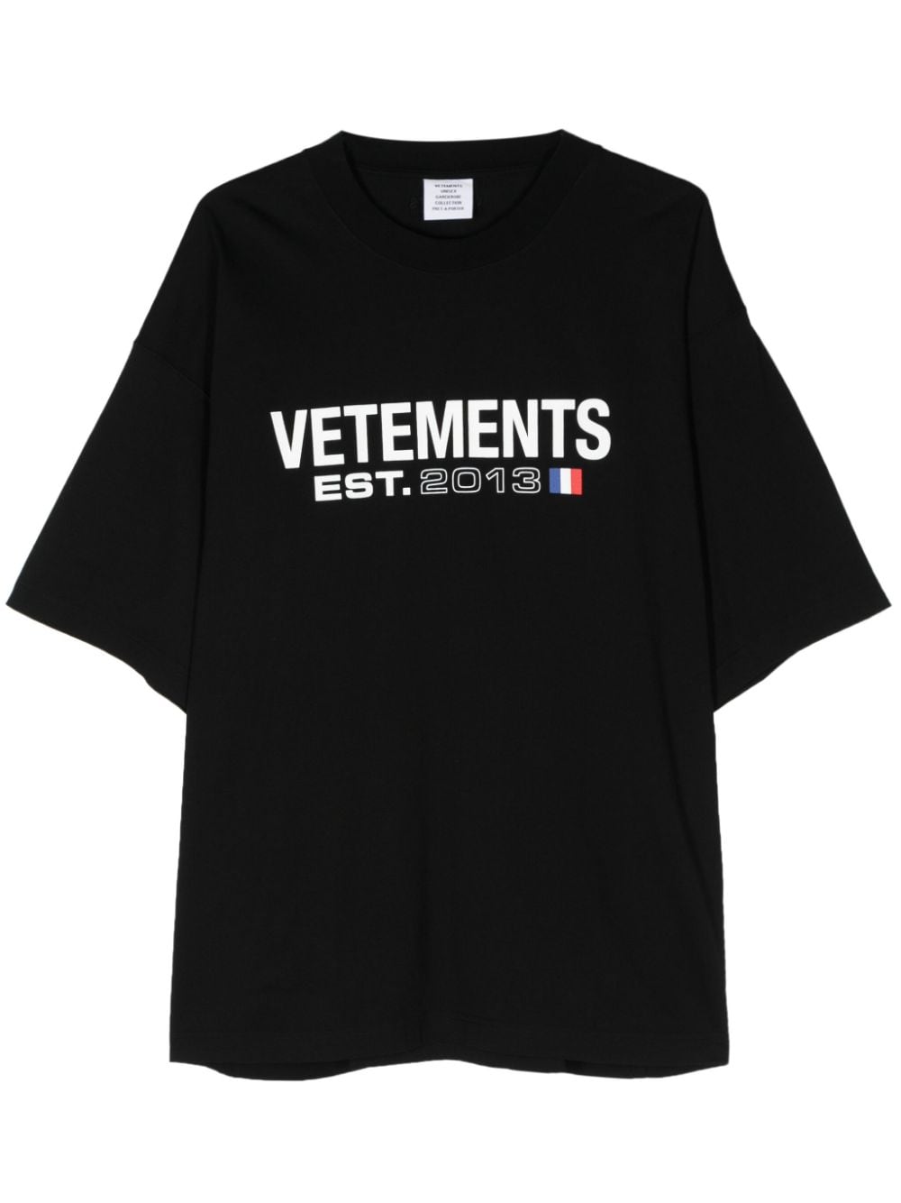 Тениски и поло блузи Vetements в черно