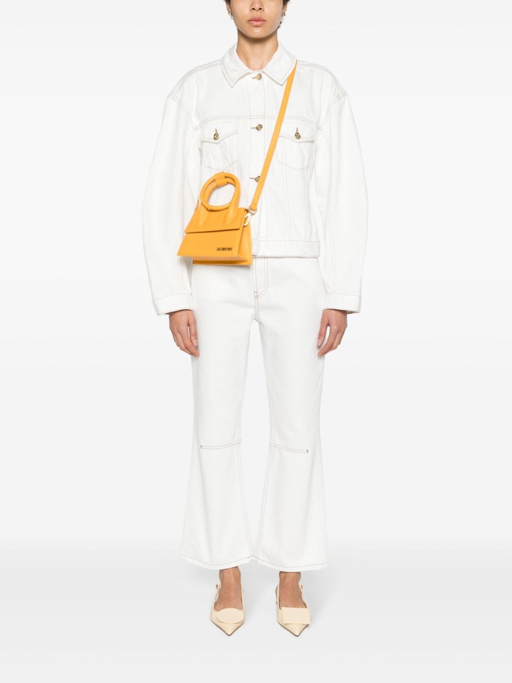 Кожена чанта Jacquemus Le Chiquito Noeud
