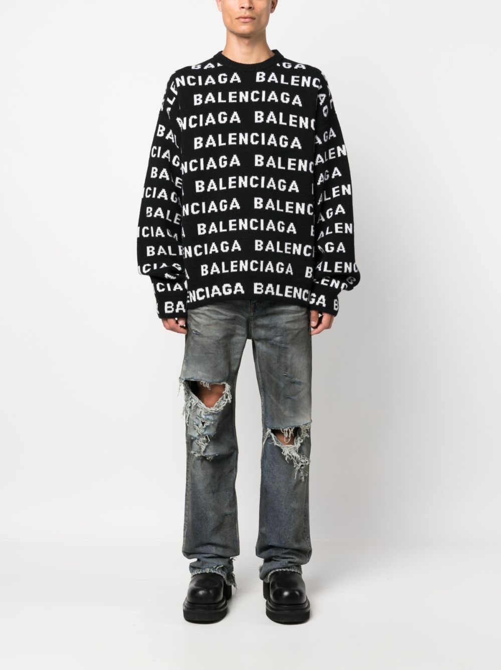 Пуловер с лого на Balenciaga