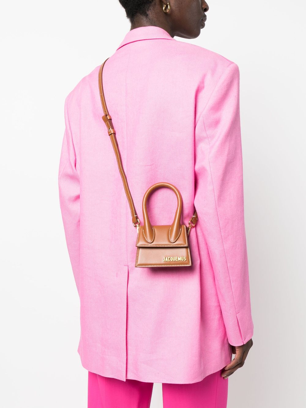 Кожена мини чанта Jacquemus Le Chiquito