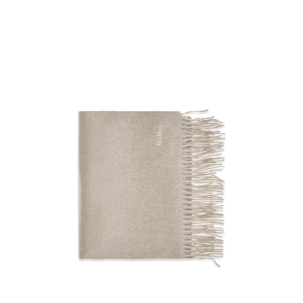 Max Mara Beige Cashmere Scarf