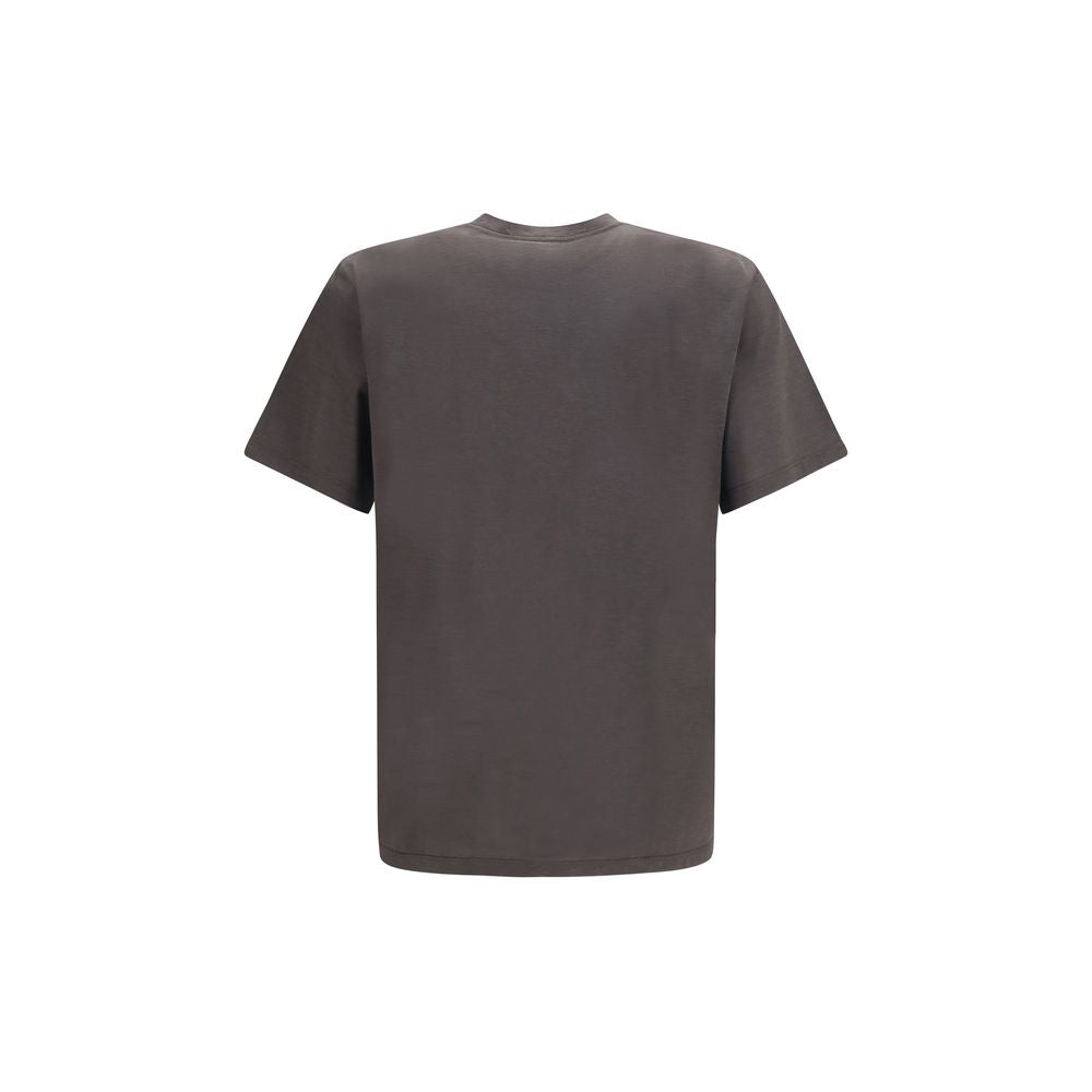 Saint Laurent Brown Silk T-Shirt