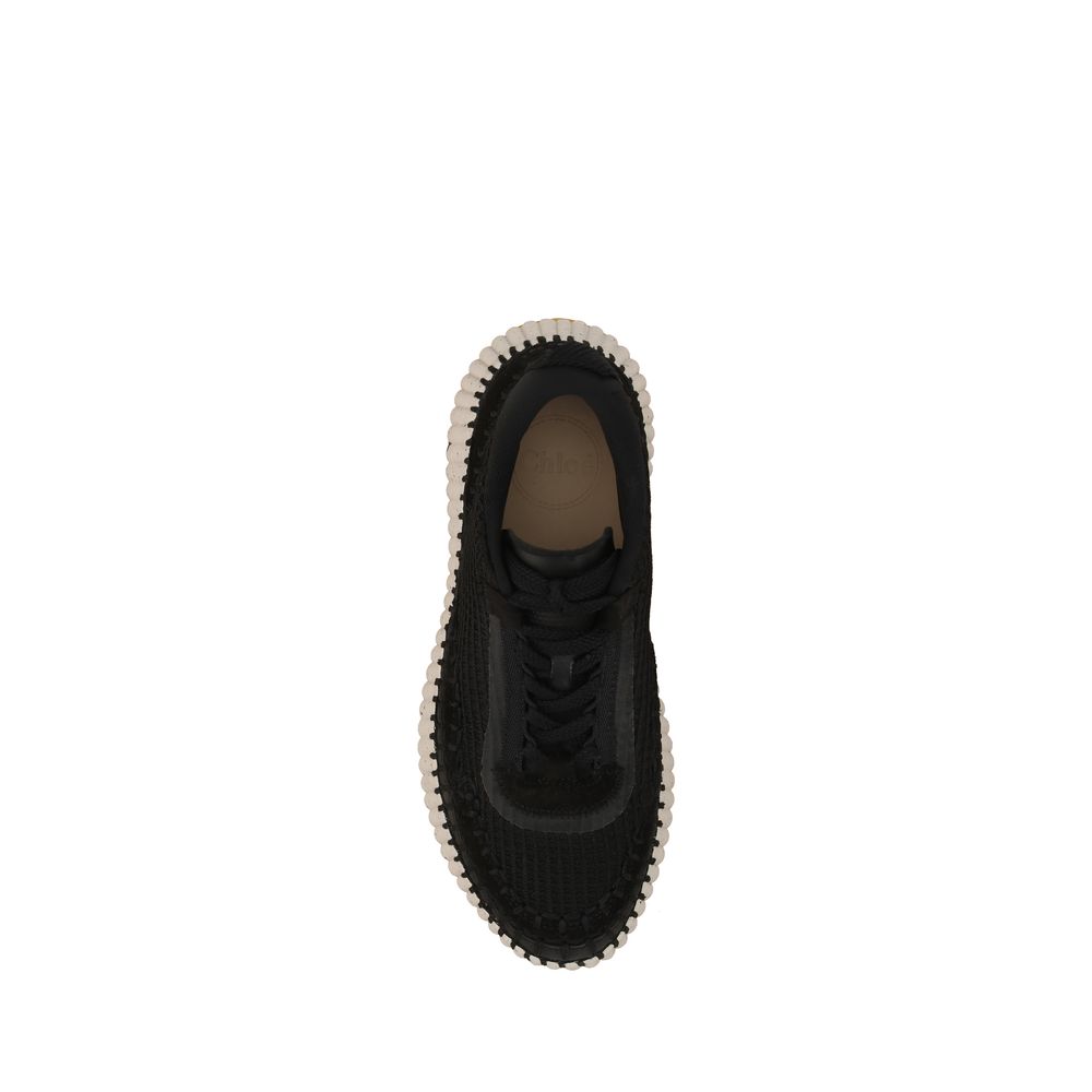 Chloé Black Synthetic Athletic Sneakers