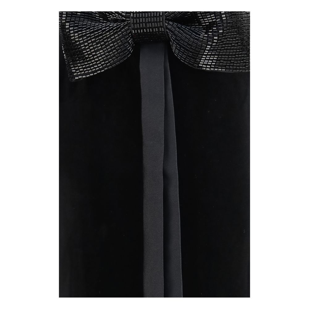 Self-Portrait Black Polyester Casual Dress