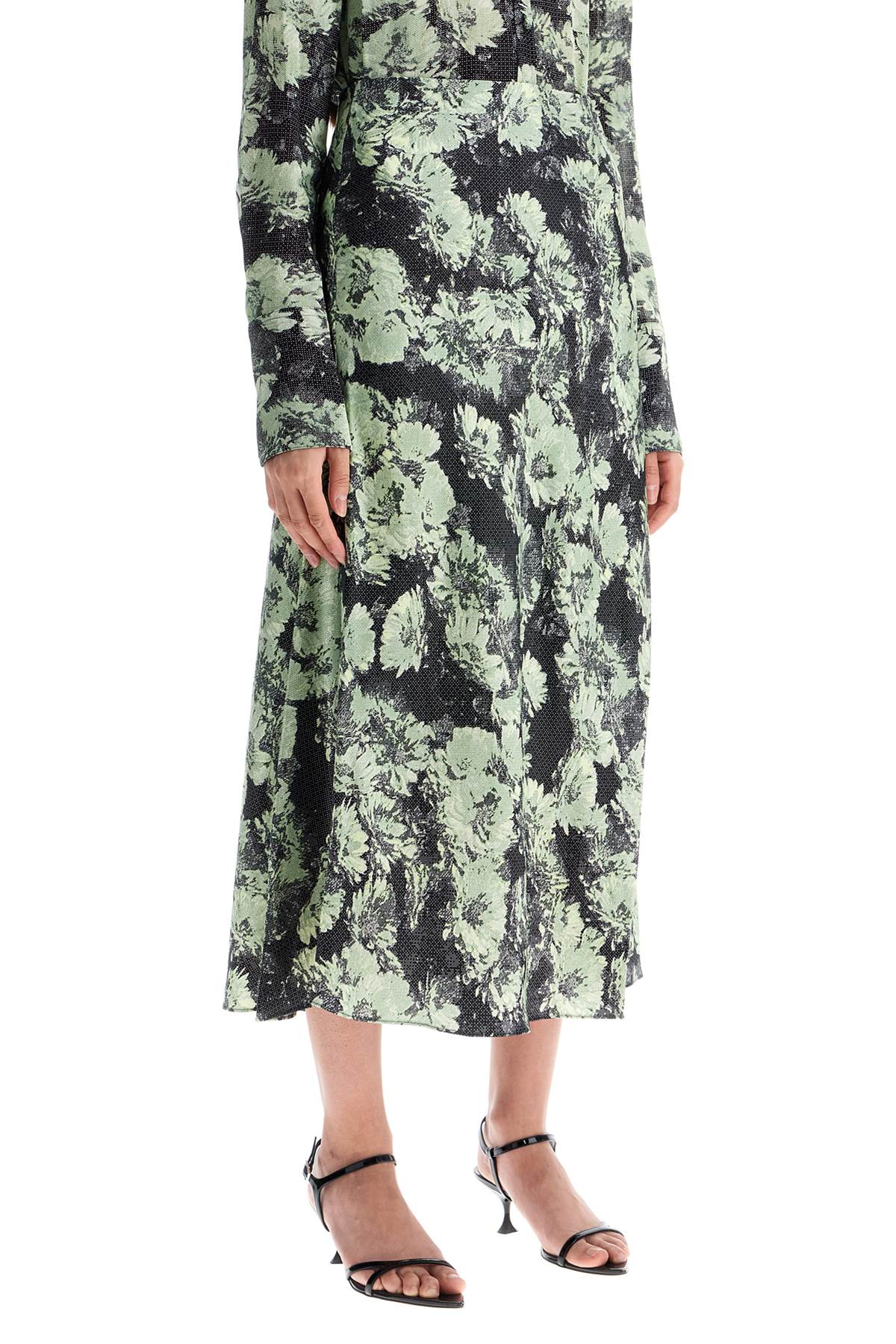 Сатенена пола с щампа Tory Burch