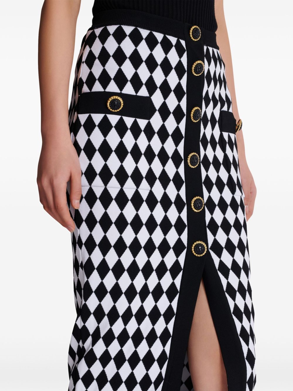 Поли Balmain черни