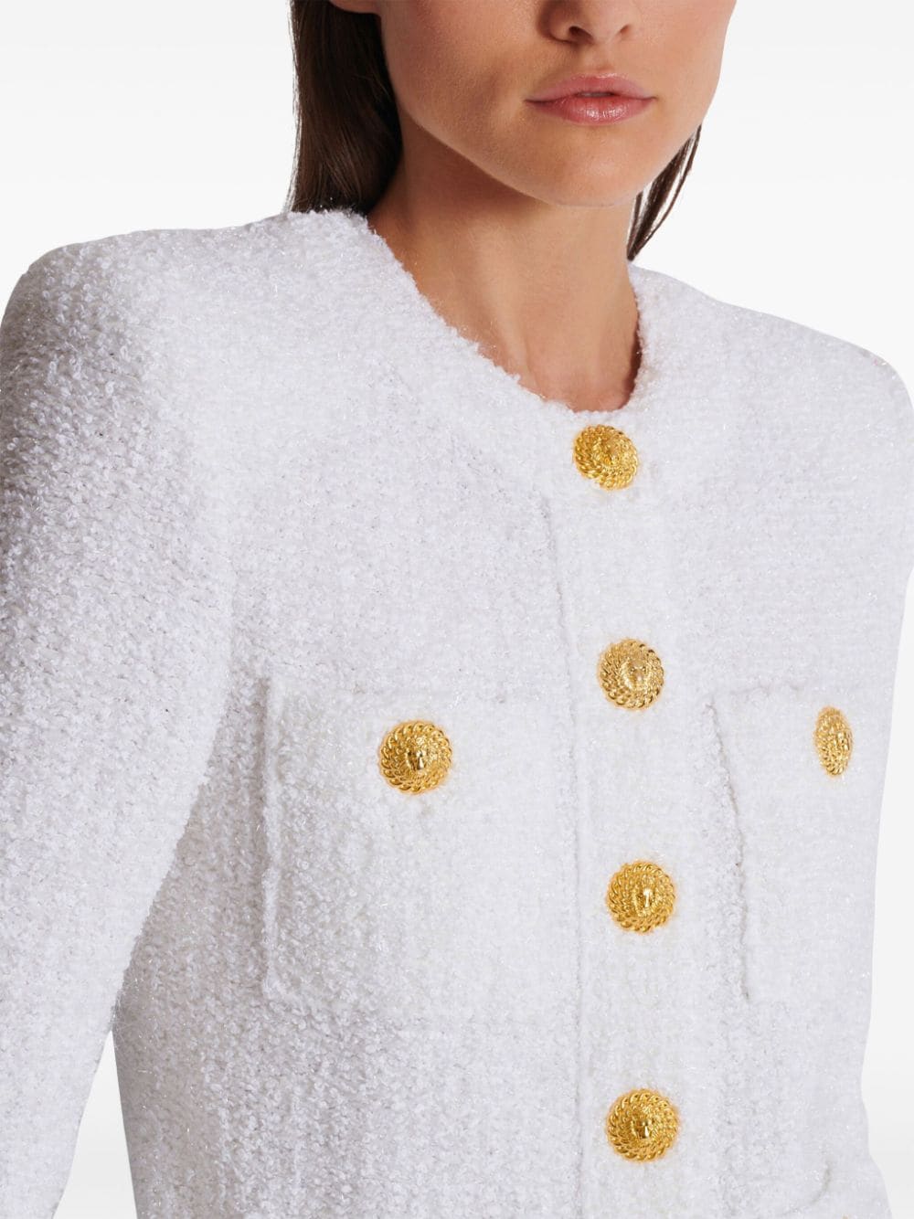 Якета Balmain бели
