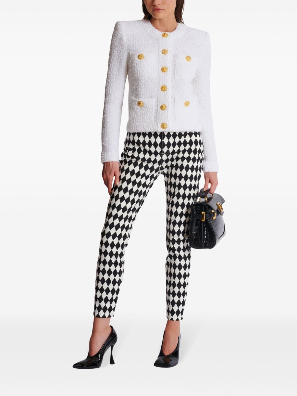 Якета Balmain бели