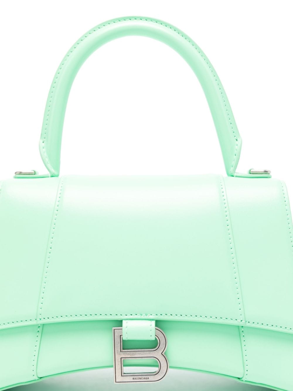 Малка чанта Balenciaga с пясъчен часовник и горна дръжка