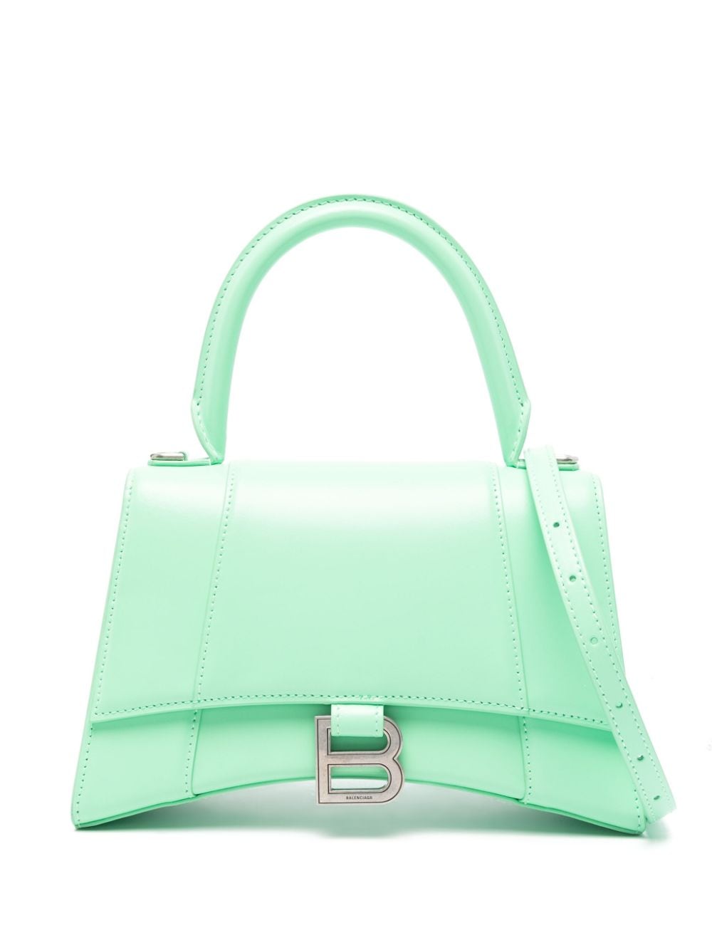 Малка чанта Balenciaga с пясъчен часовник и горна дръжка