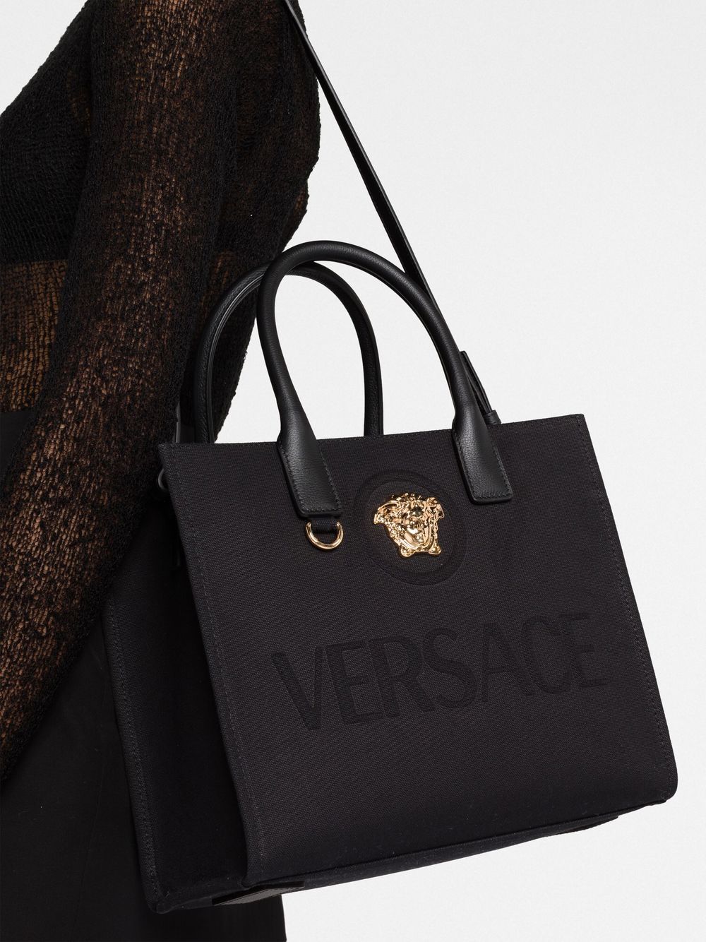 Малка платнена чанта Versace La Medusa