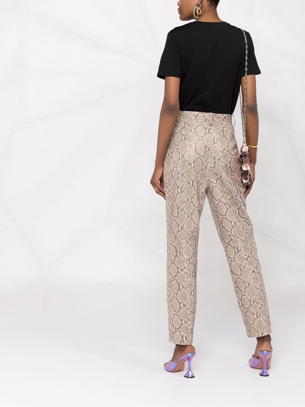 Памучна тениска с лого на Balmain