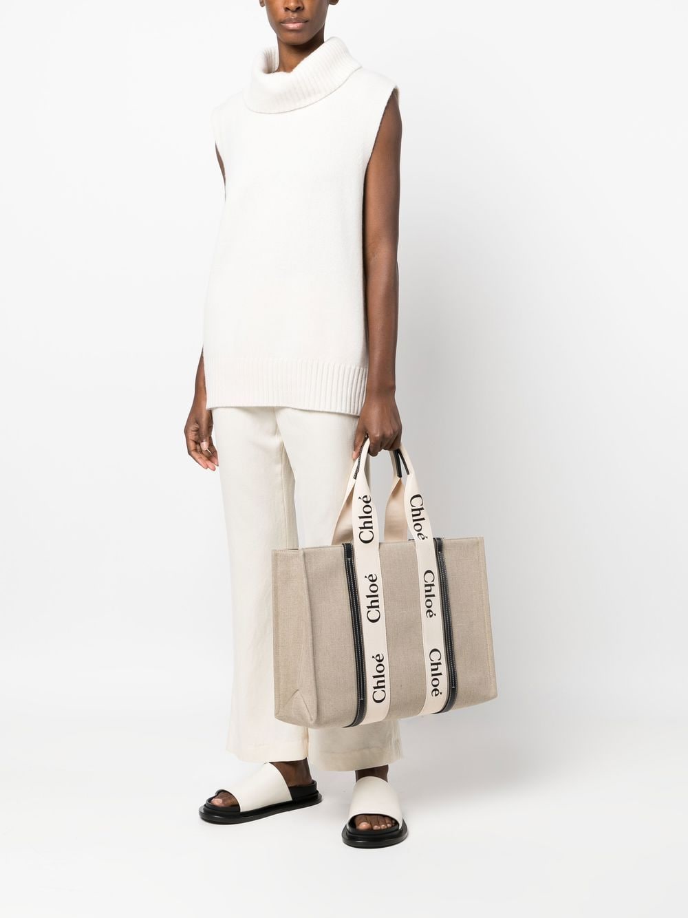 Чанта тип „тоут“ Chloè Chloé Woody Medium