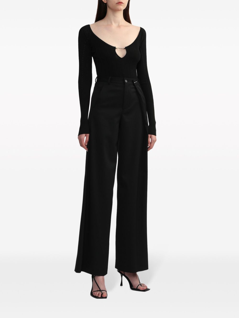 Топ JACQUEMUS черен